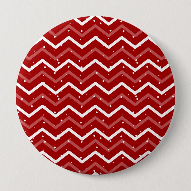 Christmas Pattern 113 10 Cm Round Badge (Front)