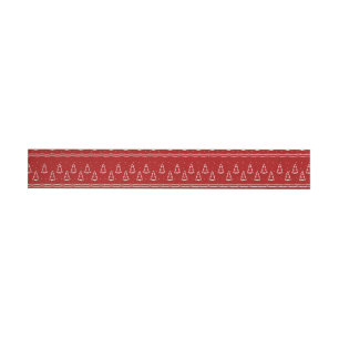 Christmas Pattern 116 Wraparound Address Label
