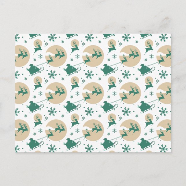 Christmas Pattern 118 Postcard (Front)