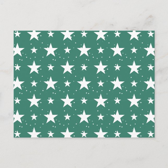Christmas Pattern 121 Holiday Postcard (Front)