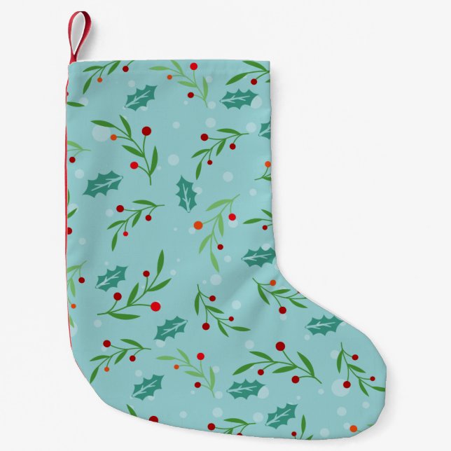 Christmas Pattern 126 Small Christmas Stocking (Front)