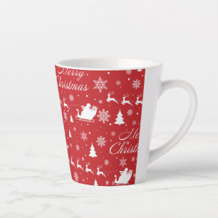 Christmas pattern 2 copy latte mug