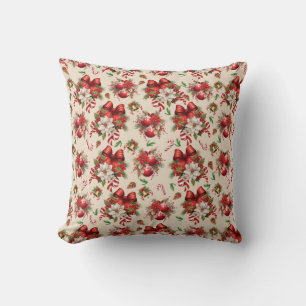 Christmas Pattern 2 Throw Pillow