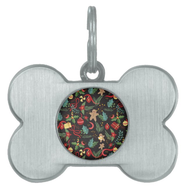 Christmas Pattern 3 Pet ID Tag (Front)