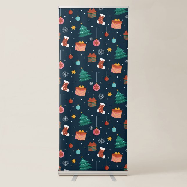 Christmas Pattern 96 Retractable Banner (Front)