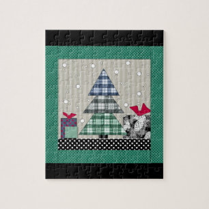 Christmas pattern, applique, new year, christmas  jigsaw puzzle