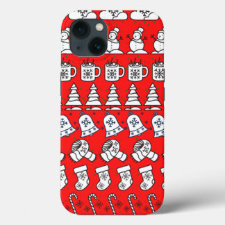 Christmas pattern iPhone 13 case