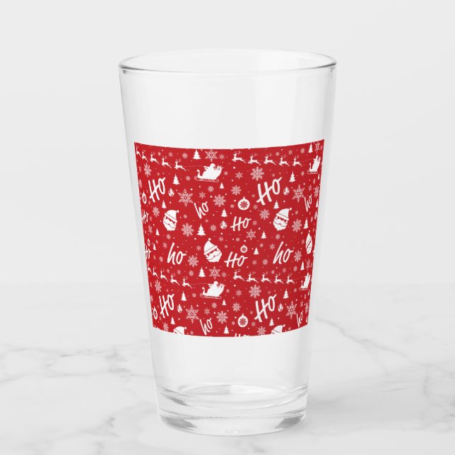 Christmas pattern copy glass (Front)