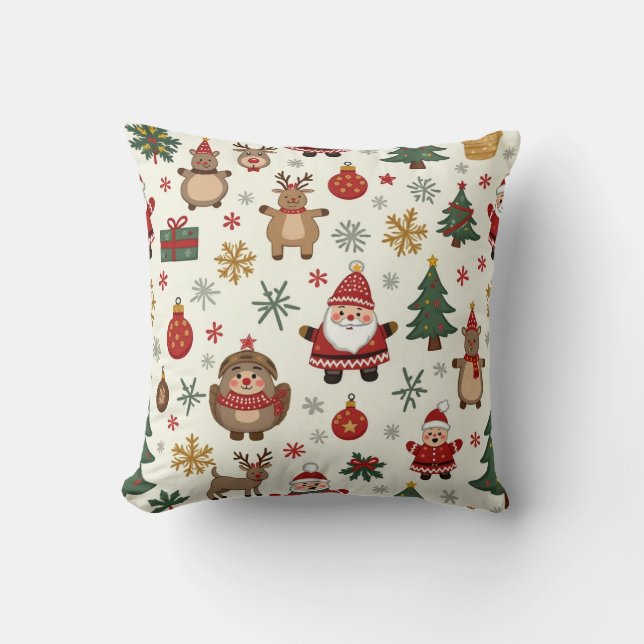 Christmas Pattern Cushion (Front)