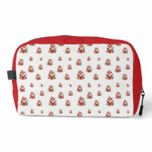 Christmas pattern - Cute red fox seamless pattern