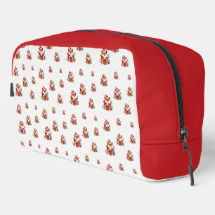 Christmas pattern - Cute red fox seamless pattern Dopp Kit