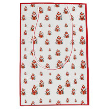 Christmas pattern - Cute red fox seamless pattern