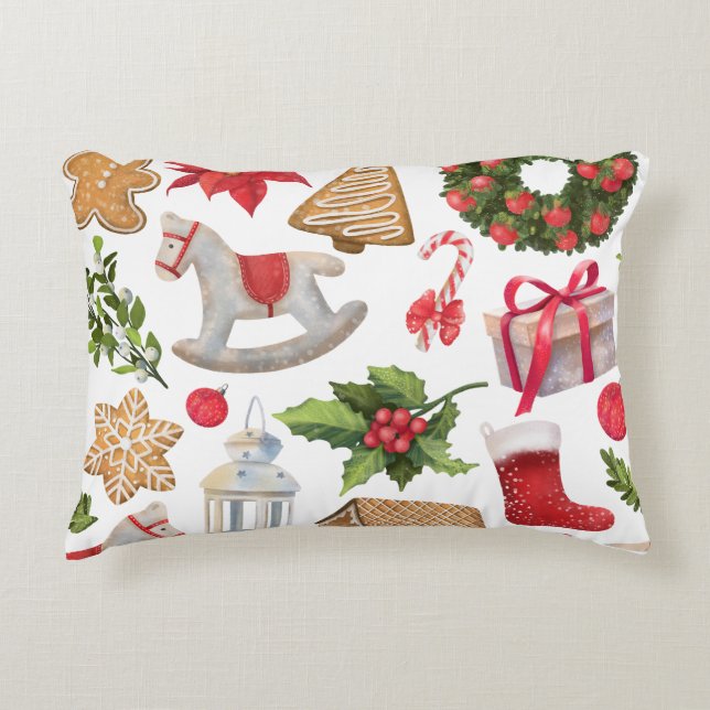  Christmas Pattern  Decorative Cushion (Front)