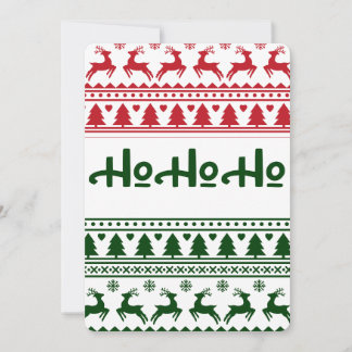 Christmas Pattern Greeting Card