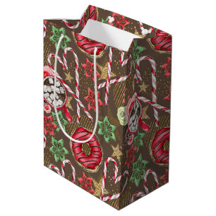 Christmas Pattern Medium Gift Bag