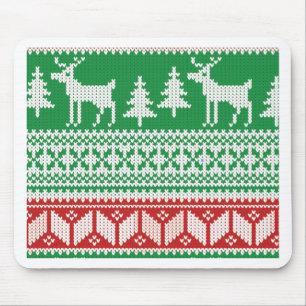 Christmas pattern mouse mat