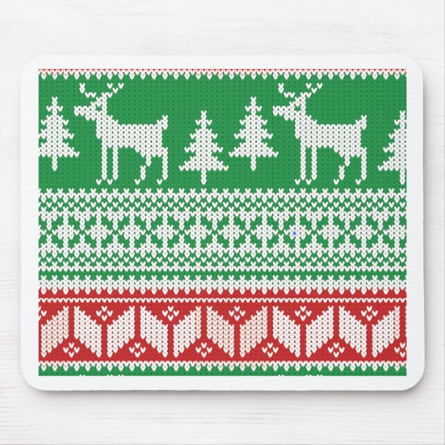 Christmas pattern mouse mat (Front)