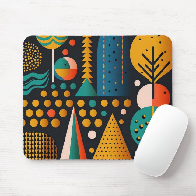 Christmas Pattern Mouse Mat (With Mouse)