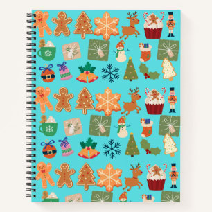 CHRISTMAS PATTERN NOTEBOOK