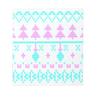 Christmas pattern notepad