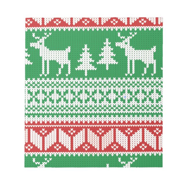 Christmas pattern notepad (Front)