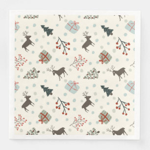 Christmas pattern paper napkins