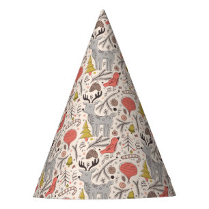Christmas pattern party hat