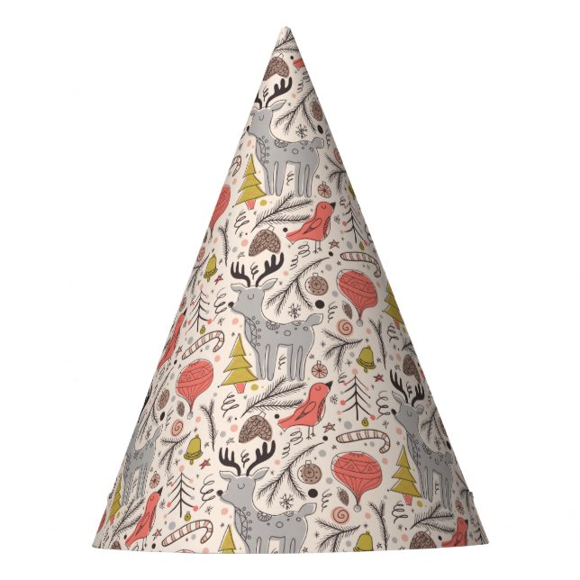 Christmas pattern  party hat (Front)
