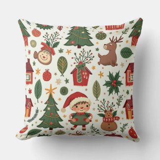 Christmas pattern pillow cushion