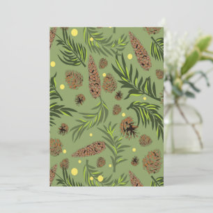 Christmas Pattern, Pine Snow 11 Card