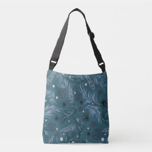 Christmas Pattern, Pine Snow 12 Crossbody Bag