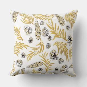 Christmas Pattern, Pine Snow 5 Cushion