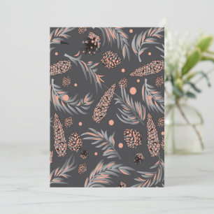 Christmas Pattern, Pine Snow Card