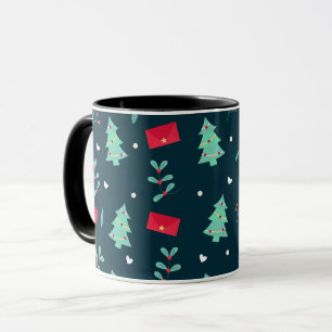 Christmas pattern, popular design, mug