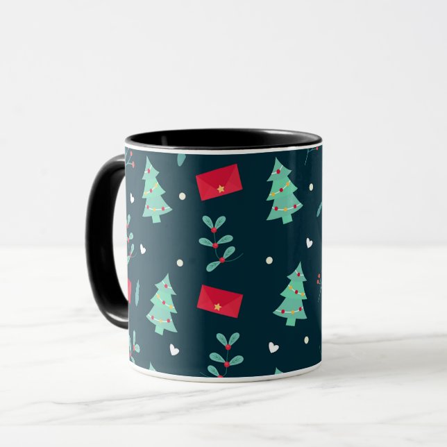 Christmas pattern, popular design, mug (Front Left)