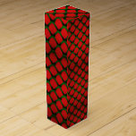 Christmas Pattern Red and Green  Wine Box<br><div class="desc">Christmas pattern in red and green.</div>