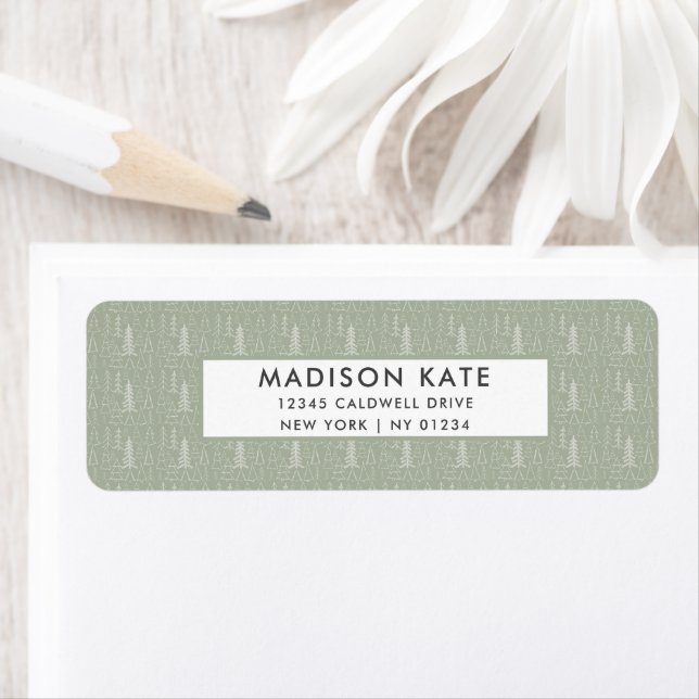 Christmas Pattern Return Address Labels (Insitu)