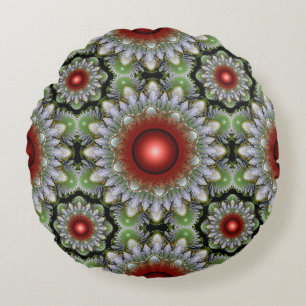 Christmas pattern round pillow