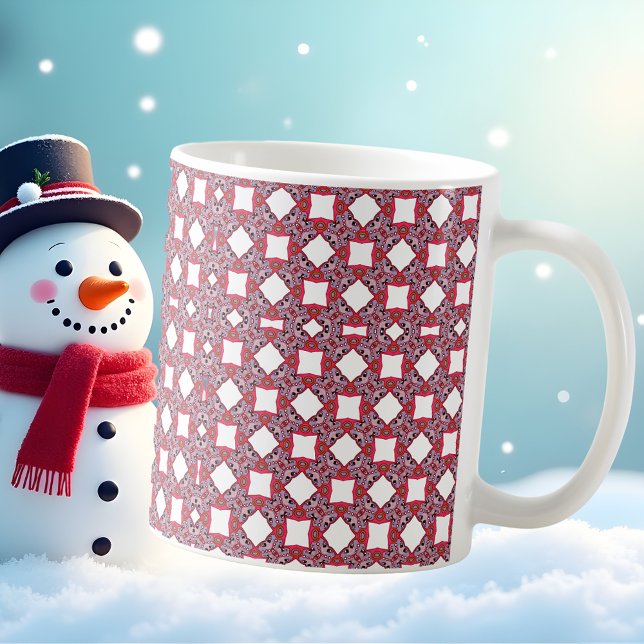 Christmas Pattern Shield of Peace Coffee Mug (Christmas gifts)