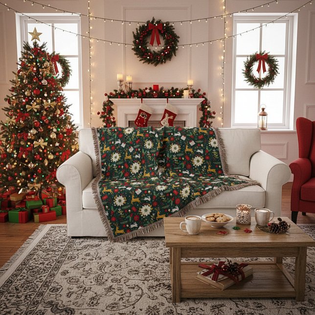 Christmas pattern    throw blanket (Creator Uploaded)