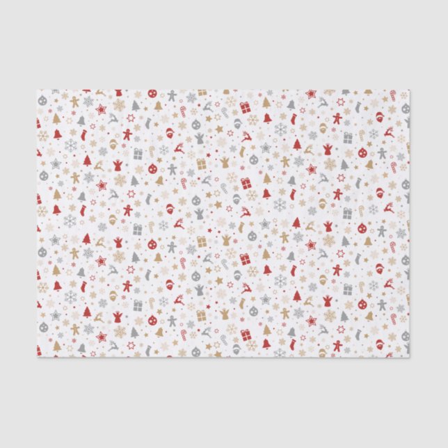 Christmas Pattern Tissue Paper (Front)