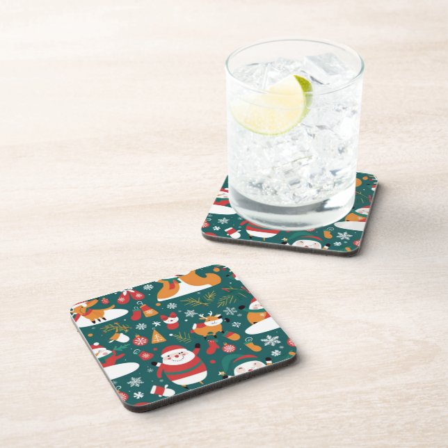 Christmas pattern to tile coaster (Right Side)