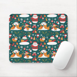Christmas pattern to tile mouse mat