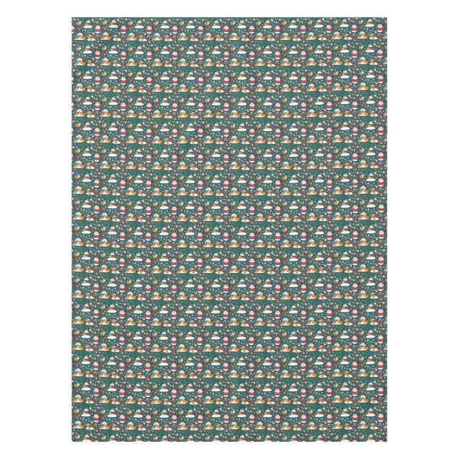 Christmas pattern to tile tablecloth (Front)