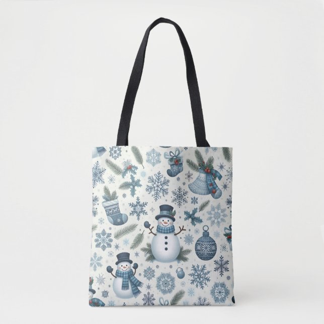 Christmas Pattern Tote Bag (Front)