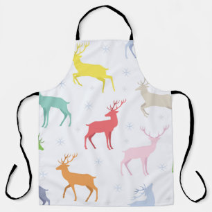 Christmas pattern with deersreindeer,deer,pattern, apron