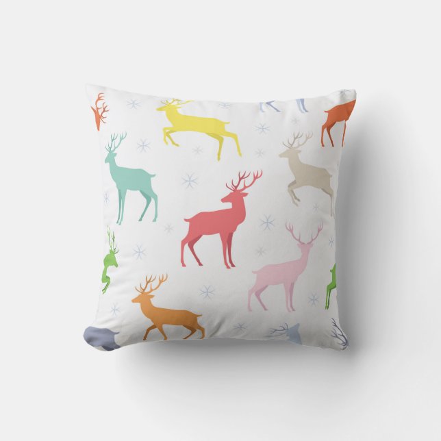 Christmas pattern with deersreindeer,deer,pattern, cushion (Front)