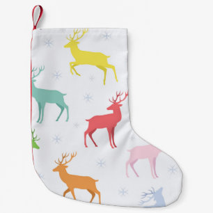 Christmas pattern with deersreindeer,deer,pattern, small christmas stocking