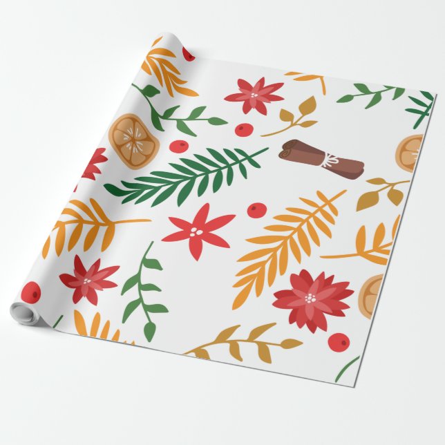 Christmas pattern  wrapping paper (Unrolled)