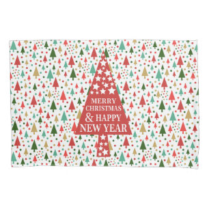 Christmas Patterns - christmas tree Pillowcase